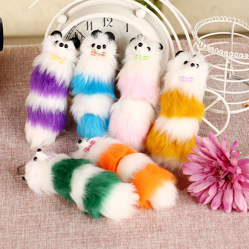 Móc Khóa Hình Chú Cáo Bằng Lông Nhân Tạo Dễ Thương Charms