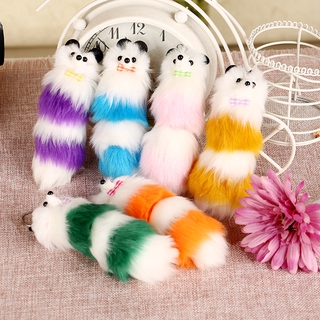 Móc khóa hình chú cáo bằng lông nhân tạo dễ thương charms