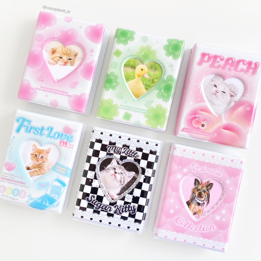 Album Ảnh Cocoplanet - Collect Book Hàn Đựng Thẻ Bo Góc 1 ô 2 ô Sheet PVC