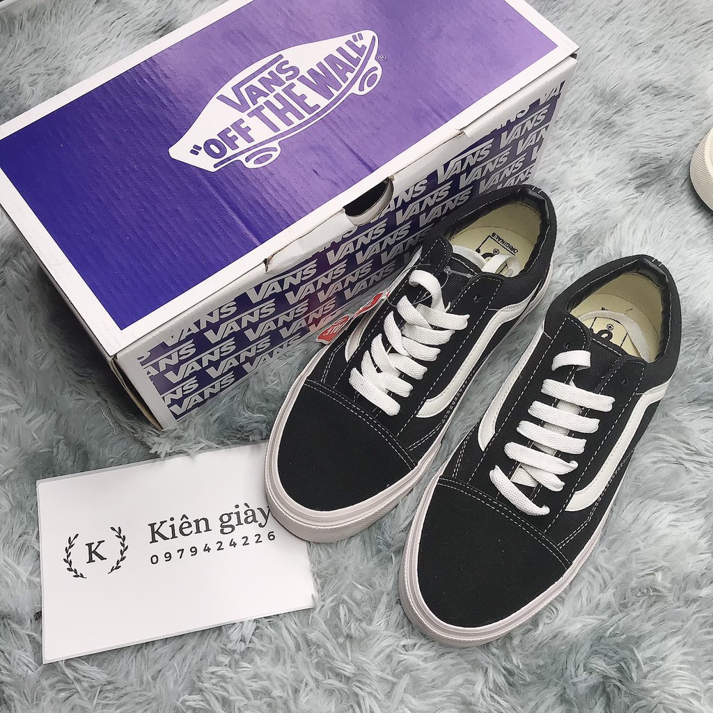 Giày Vans old Skool, Sneaker Van Đen Nỉ cực đẹp Unisex đường phố 2021