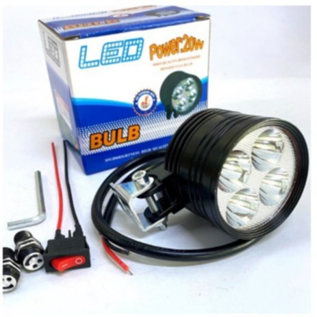 Đèn LED trợ sáng L4 ngắn 3 chế độ - 20W