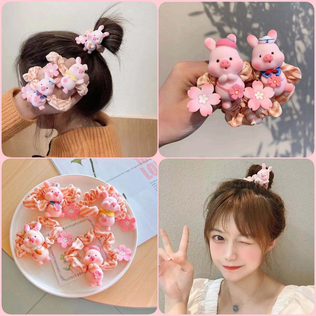 Dây cột tóc cỡ lớn xinh xắn phong cách nhật hàn thời trang mùa hè cho nữ