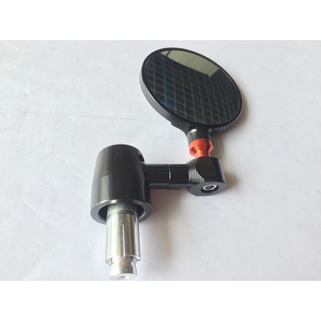 Gương Chiếu Hậu Xe Máy Gắn Gù tròn Gương Rizoma loại 1 Full Nhôm CNC - 1 Cái Gắn Được Trái Phải - phukientuhien