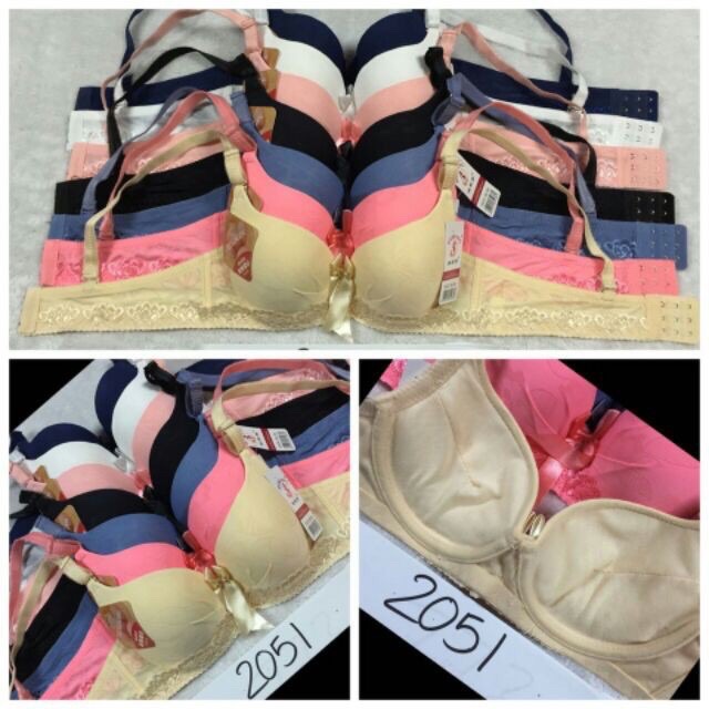 (2051)áo lót nâng ngực_ gọng nhựa mềm