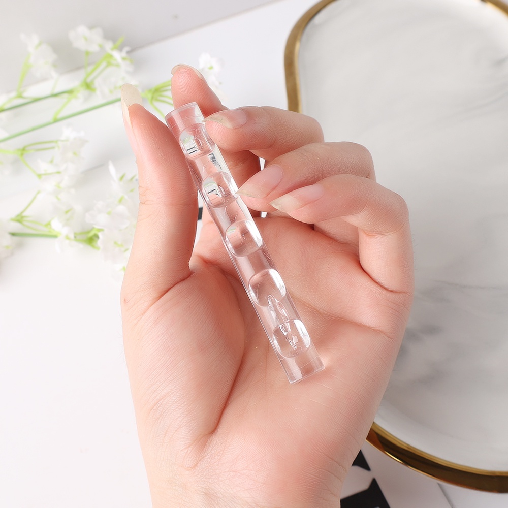 Hộp Đựng Cọ Trang Điểm / Cọ Vẽ Móng Tay Mini Trong Suốt Thông Dụng