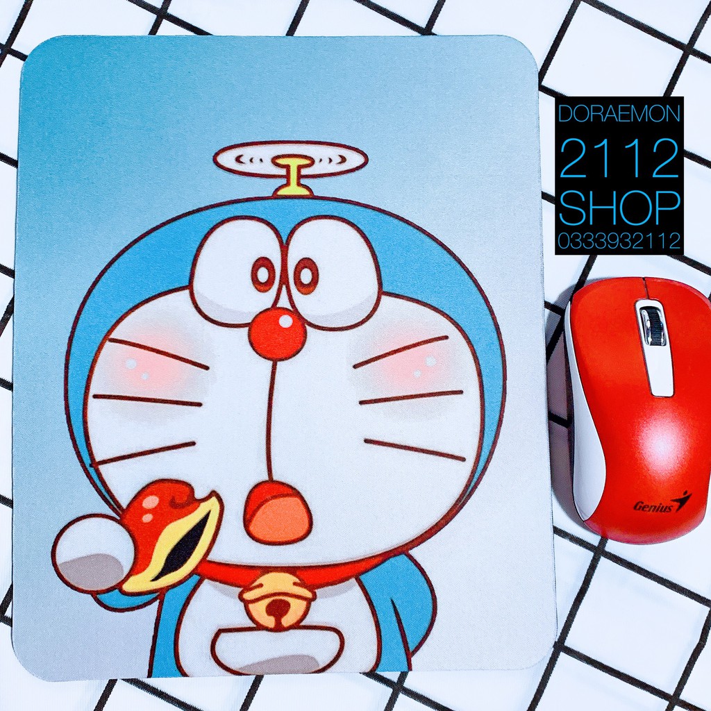 Miếng lót chuột 5mm kích thước 20x24cm Doraemon