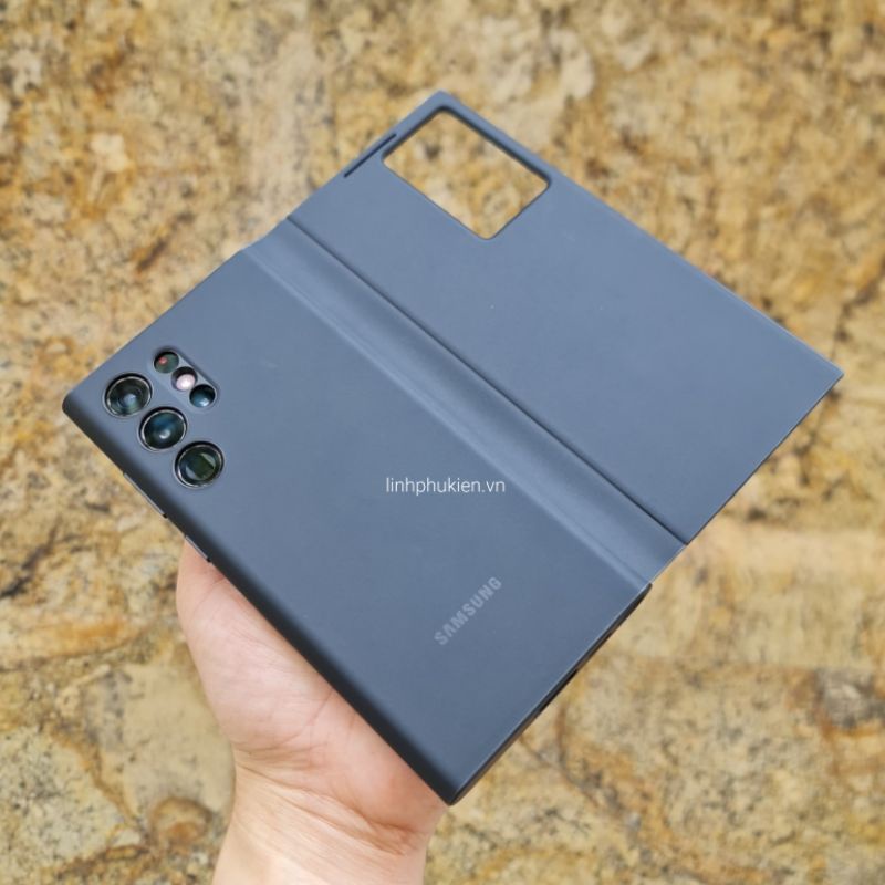 Bao da Samsung Galaxy S22 / S22 Plus / S22 Ultra Smart Clear View Cover - Hàng chính hãng