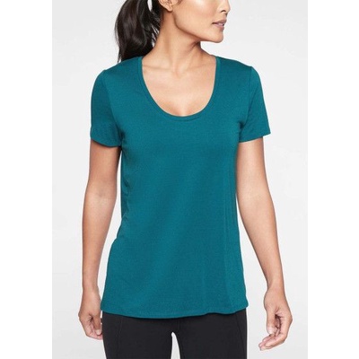 Áo thể thao ATHL3TA tay ngắn vạt lệch tà