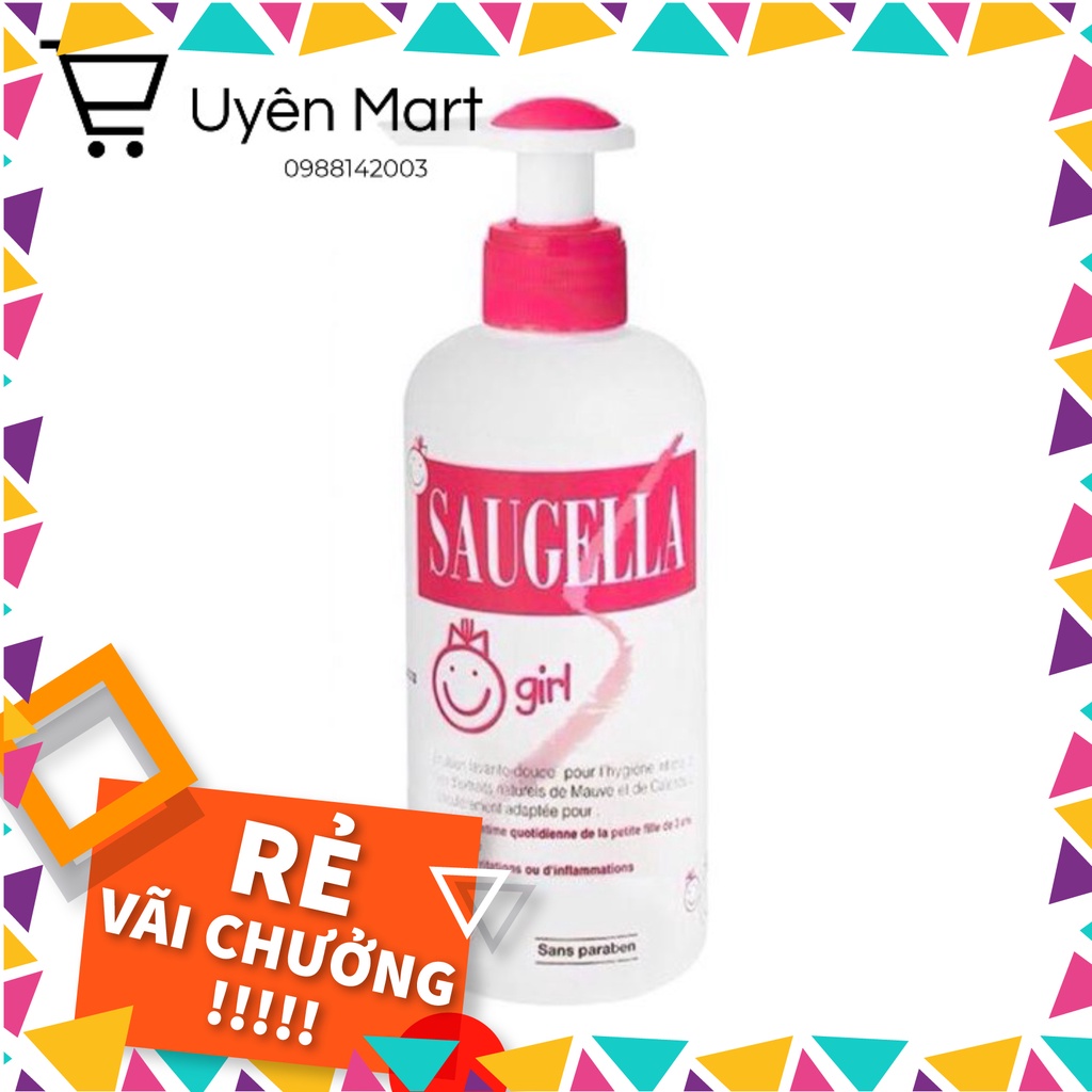 Dung dịch vệ sinh bé gái Saugela girl 200ml