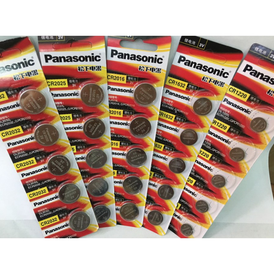 [⚡️FLASH SALE] Pin Cúc Áo Panasonic 3V Lithium CR2032 CR2025 CR2016 CR1632 CR1620 CR1616 CR1220 CR2450 CR2430 pin chìa k