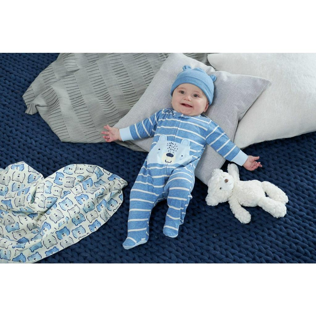 [Size 6M 5-7kg link 3] Body sleep cotton Kéo khóa 2 chiều hoặc cúc bấm hiệu Car.ter xuất dư