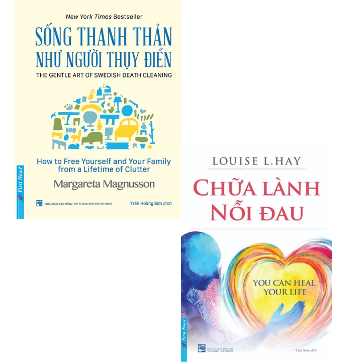 Sách  - Combo 2 Quyển: Chữa Lành Nỗi Đau + Sống Thanh Thản Như Người Thụy Điển (Bộ 2 Cuốn) - FN