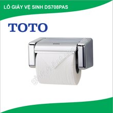 Lô giấy vệ sinh TOTO DS708PAS, chất liệu nhựa mạ Crom sáng bóng.