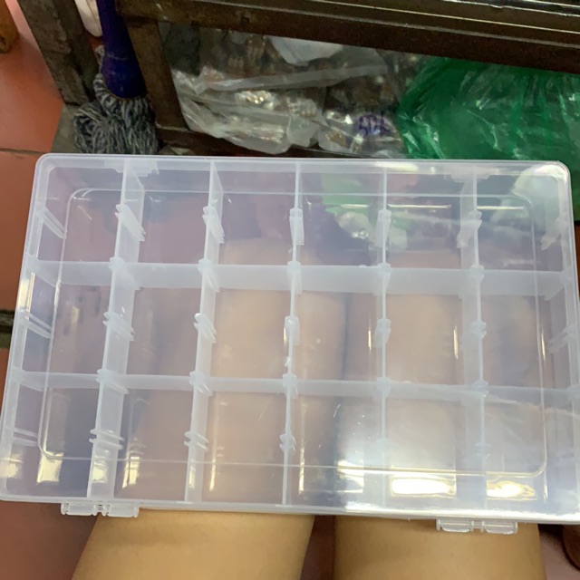Hộp đựng linh kiện nhiều ngăn 18ô