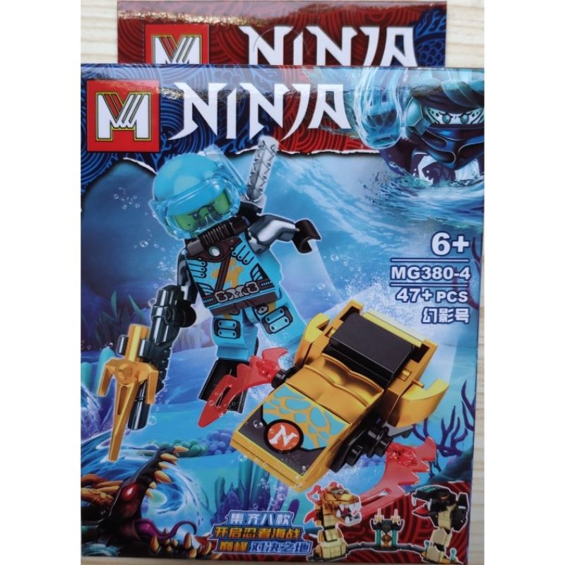 Xếp hình thông minh nonlego ninja chiến dưới đại dương mini