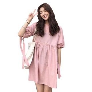 ⚡Unisex⚡ Váy Nữ  Thời Trang HAVU87 baby doll Tay Bồng Xinh Xắn Nữ Cao Cấp - Phân phối chính thức Trang Nhung Store
