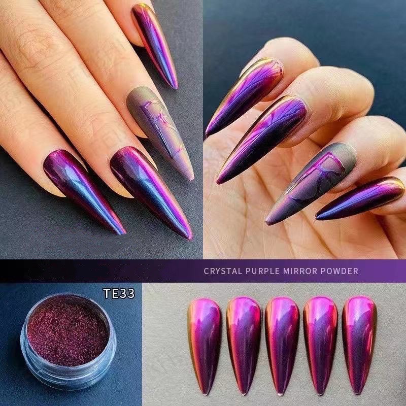 bột tráng gương trang trí nail