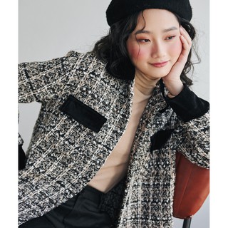 BLEUBIRD Áo khoác dạ tweed DARCY JACKET