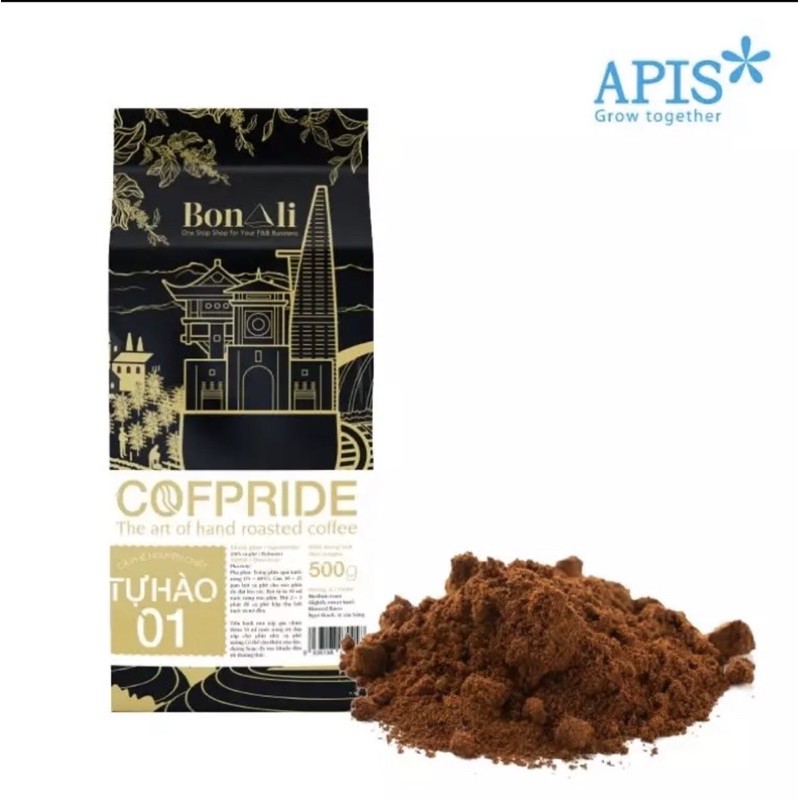 1 TÚI CÀ PHÊ NGUYÊN CHẤT COFPRIDE TỰ HÀO 1 ( 100% ROBUSTA ) - CÀ PHÊ XAY 500G