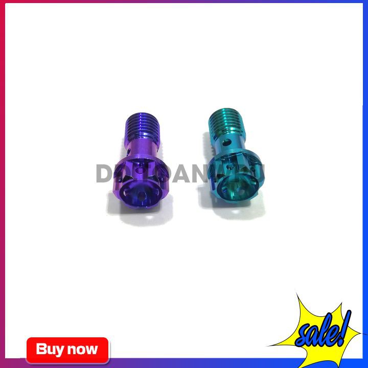 Ốc Titan Gr5 Gắn Heo Nissin Đầu Vương miện Răng Thưa (Giá 1 con)