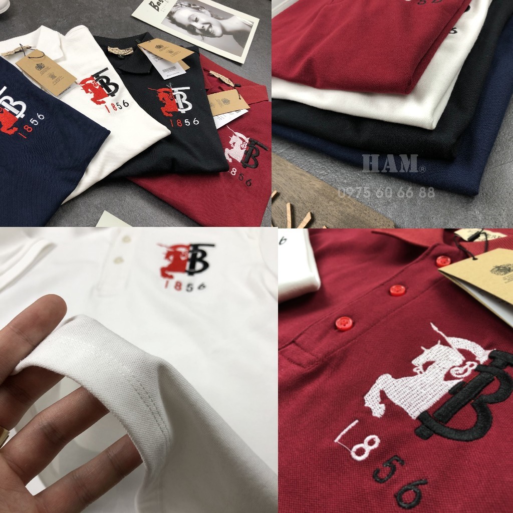 MT  Áo Phông BBR Ngắn Tay mang Cổ, Chất Cotton, Vải Mát, ko Nhăn Cho Hè 2020 6