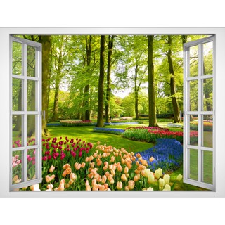 Tranh dán tường Cửa Sổ 3D Cảnh Đẹp Thiên Nhiên HT - 0033