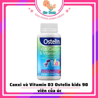 Canxi và Vitamin D3 Ostelin kids 90 viên cho bé từ 2 tuổi hấp thu canxi phát triển hệ xương vững chắc chống còi thumbnail