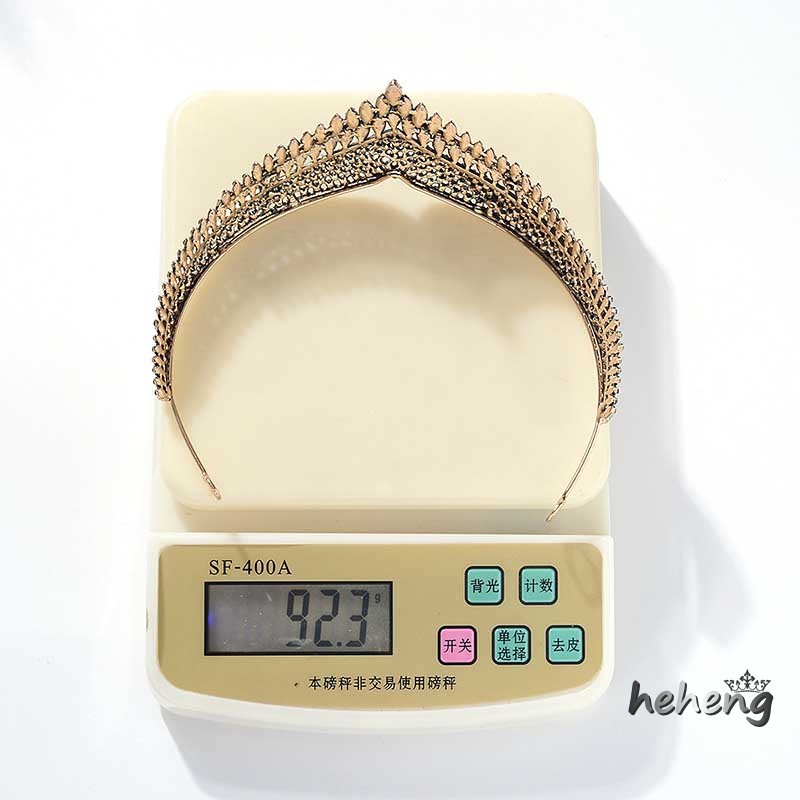 Vương Miện Cài Tóc Đính Đá Sang Trọng Cho Cô Dâu