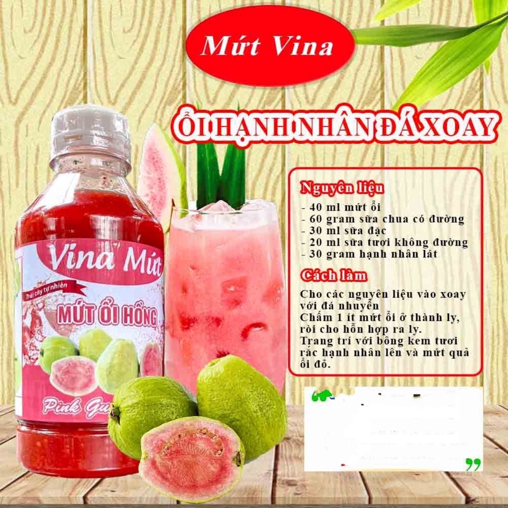 Sinh Tố Vina Mứt - Mứt Sinh Tố Trái Cây Vina Chai 1 Lít