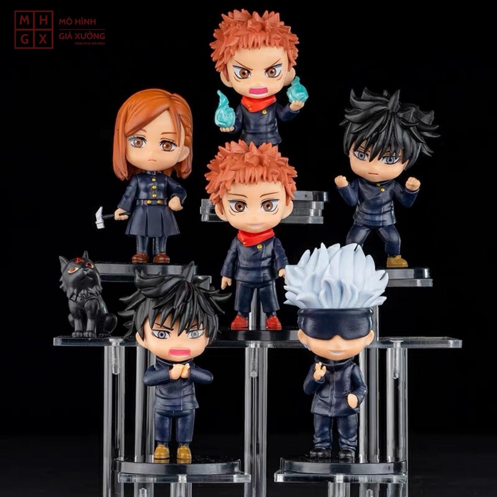 Mô Hình JUJUTSU KAISEN - Chú Thuật Hồi Chiến  Gojo Satoru , Megumi , Nobara , Yuji Itadori - Figure-MHGX