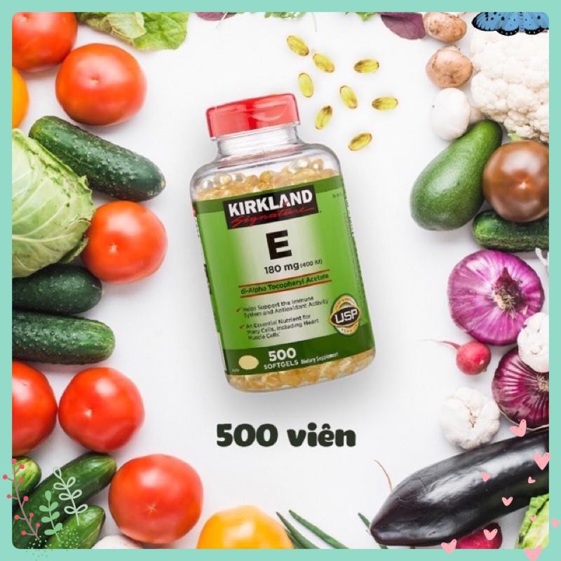 Vitamin E 400 IU Kirkland 500 Viên Của Mỹ