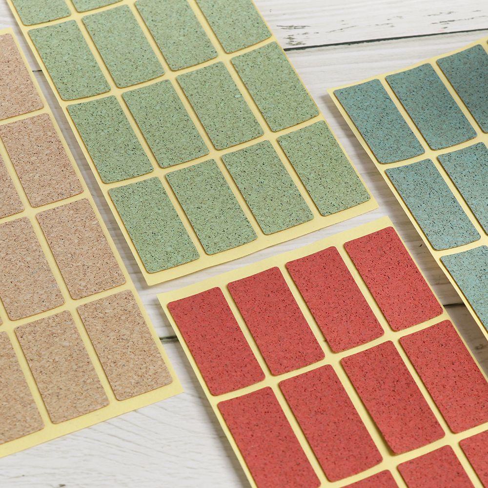 PISTA Set 64 Nhãn Dán Phân Loại Đồ Thủ Công Bằng Gỗ Tự Dính Chống Nước Sắp Xếp Gọn Gàng