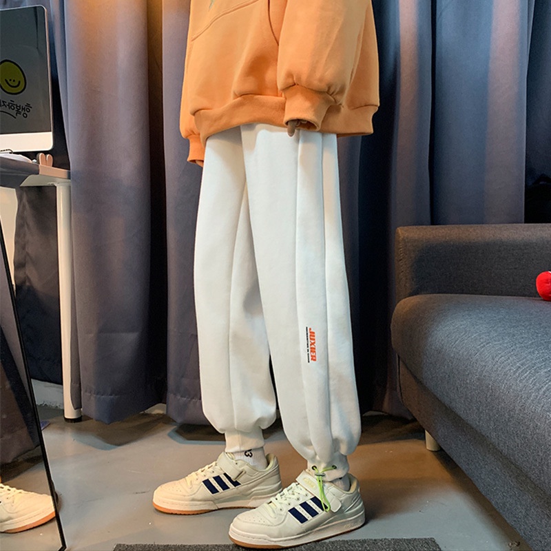 Quần dài thể thao dáng rộng phong cách Hồng Kông thời trang thu đông 2023 dành cho nam