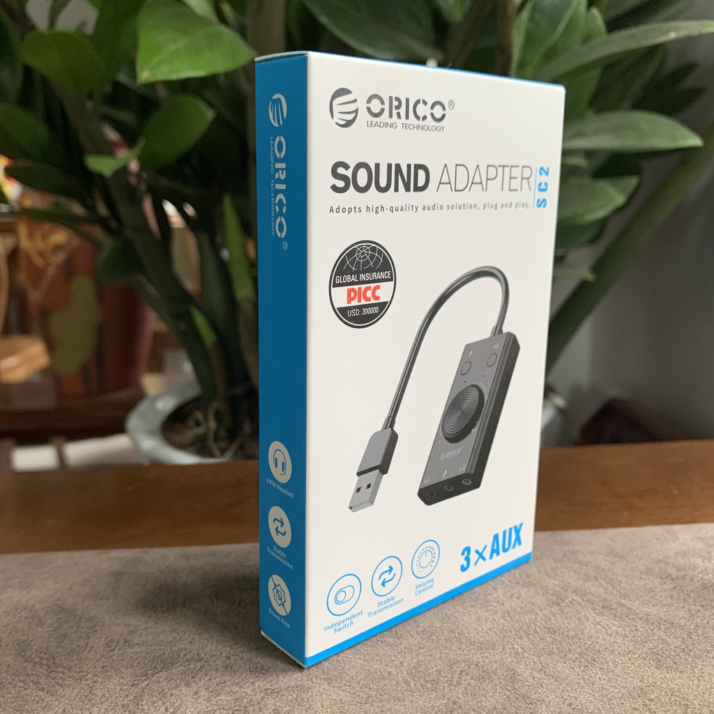 Card âm thanh - Sound card âm thanh 7.1 cho máy tính PC ORICO - Chuyên game, phim