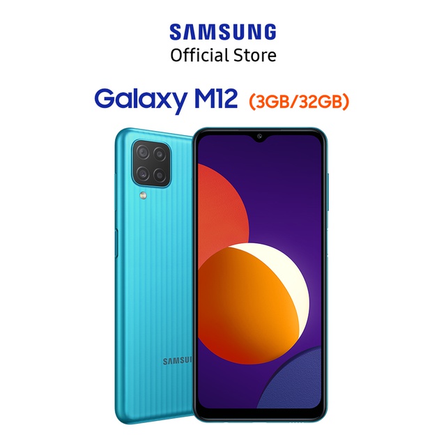 [Mã ELBAU1TR giảm 5% đơn 3TR] Điện Thoại Samsung Galaxy M12 (3GB/32GB) - Hãng Phân Phối Chính Thức