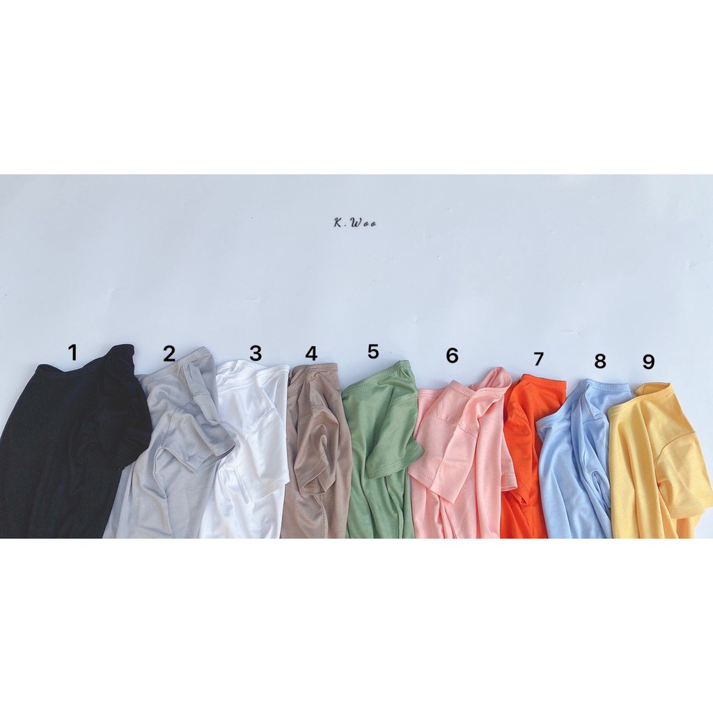 Áo Thun Cho Bé Trai Bé Gái MINKY MOM Đủ Màu Đủ Size, Áo Cộc Tay Chất Thun Lạnh Mềm Mịn Thoáng Mát AOGAU1