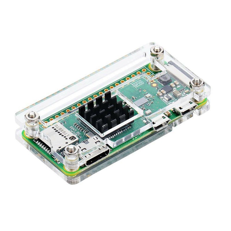 ♥〞Acrylic Case Kit for Raspberry W and Pi Zero with Heat Sink