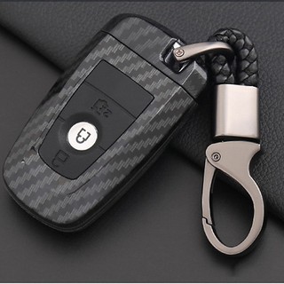 Ốp chìa khóa carbon xe Ford Ecosport, Ranger 2019 2020 2021 20222- chìa thông minh.