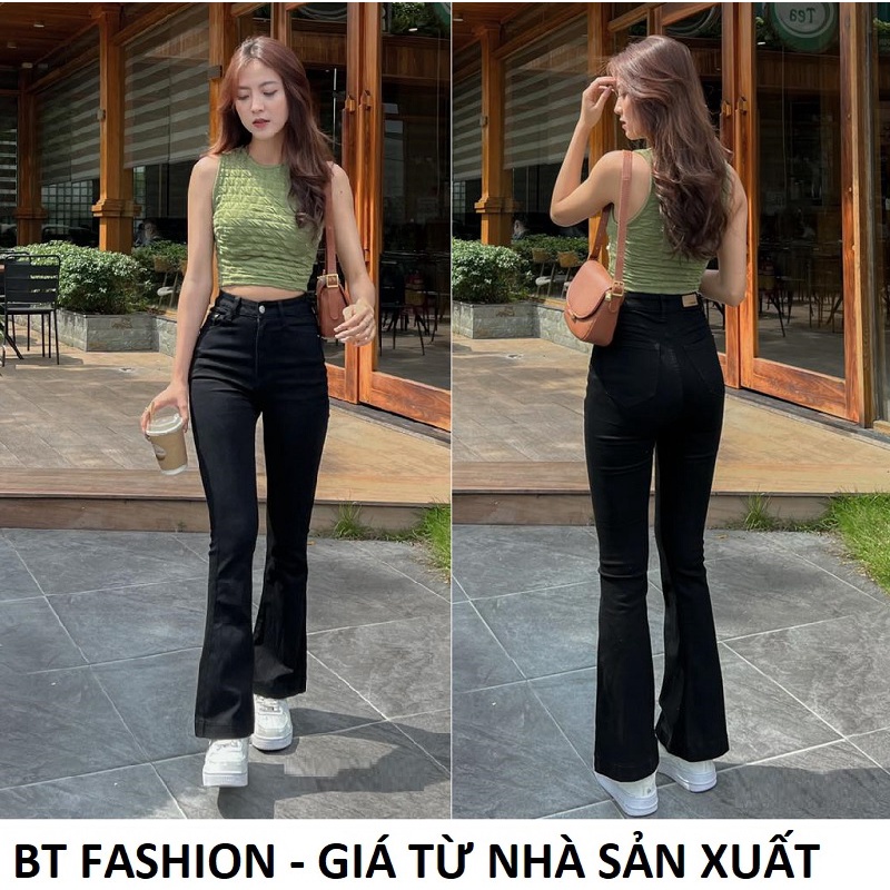 Quần Dài Kaki Nữ Co Dãn Ống Loe HOT - BT Fashion