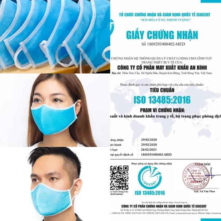 Khẩu trang y tế BabyGao hộp 50 cái, 4 lớp, vải kháng khuẩn hàng chuẩn quốc phòng