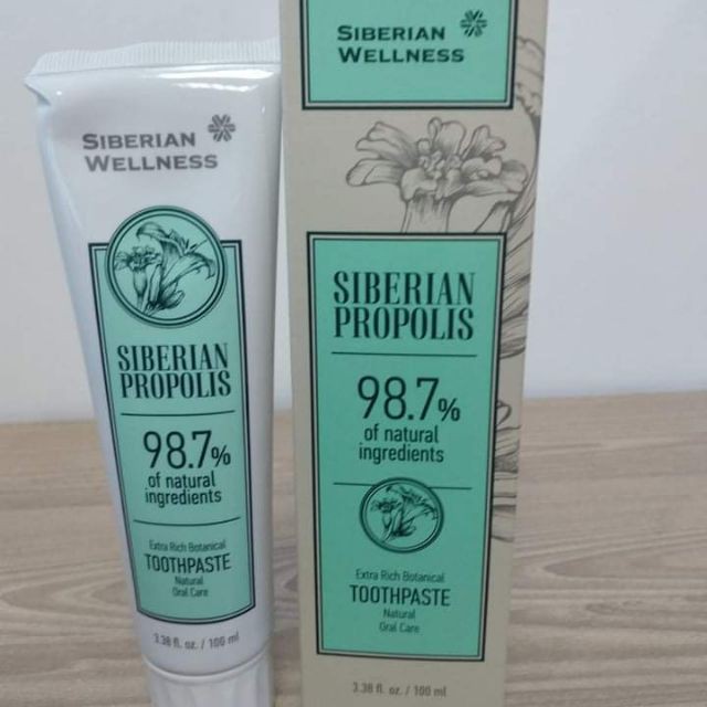 [ CHÍNH HÃNG ] - Kem đánh răng thảo dược Siberian Propolis Extra Keo ong Siberi, giúp hạn chế hôi miệng - Tuýt 100ml