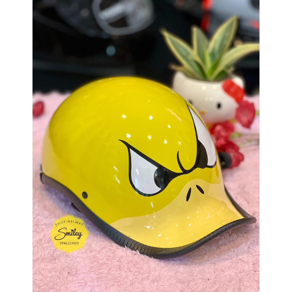 Nón bảo hiểm mỏ vịt cong thể thao chính hãng _ Smiley helmet