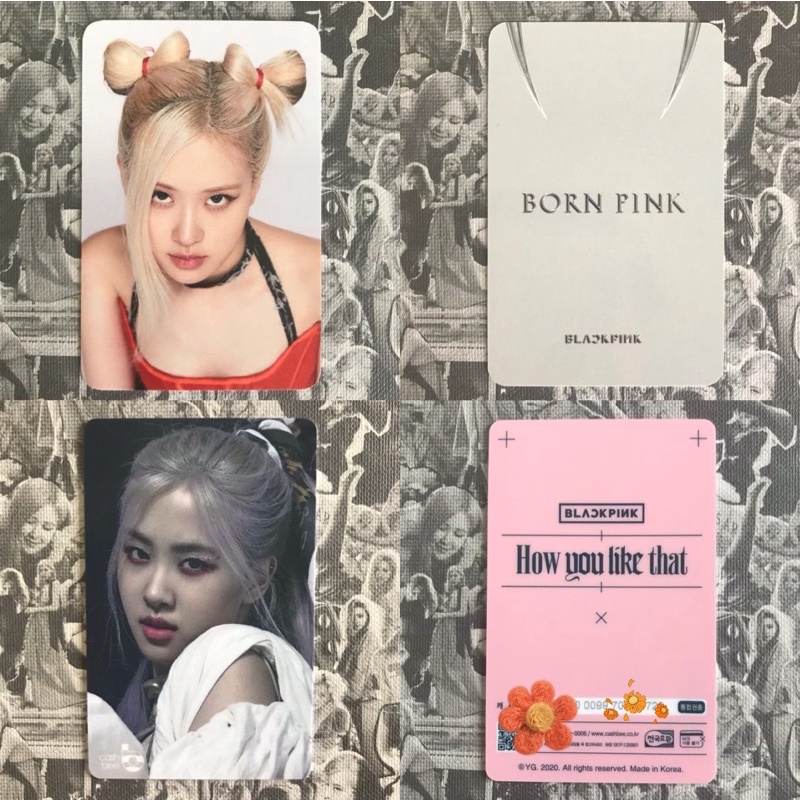 [Official+Toploader]Blackpink| Card Rosé Quà Pre Order Album Born Pink_ cashbee Rosé HYLT