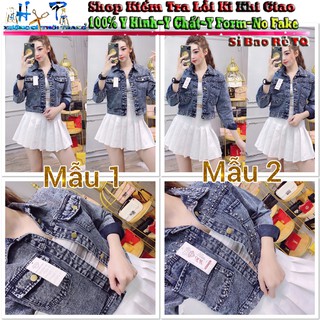 Áo Khoác Nữ Jean Cao Cấp Thời Trang Mẫu Mới Cực Hót- Hàng Có Sẵn- Ảnh Thật Kèm Video