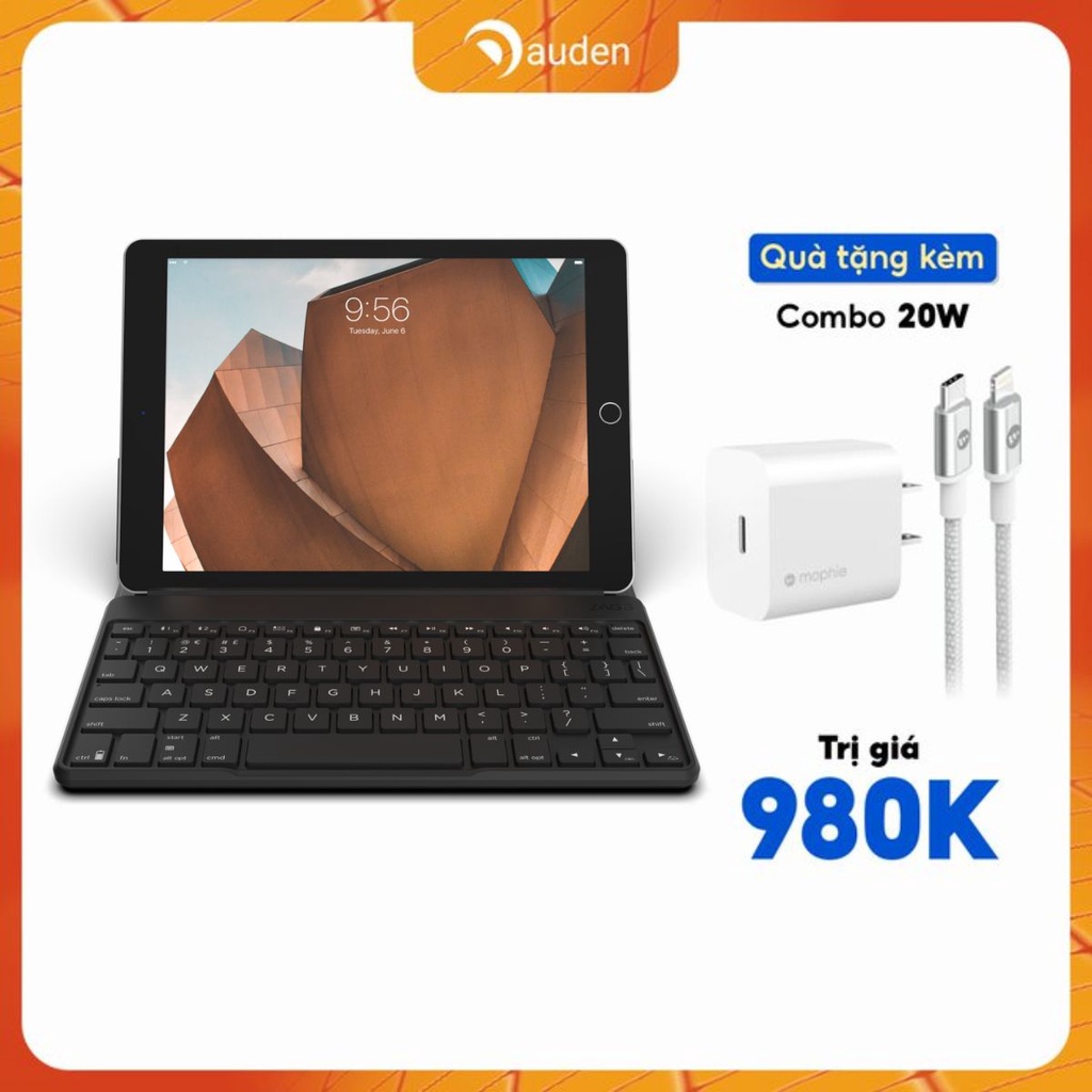 Bàn phím ZAGG 7 màu Backlit Keyboard Fabric Stand Flex Hàng chính hãng