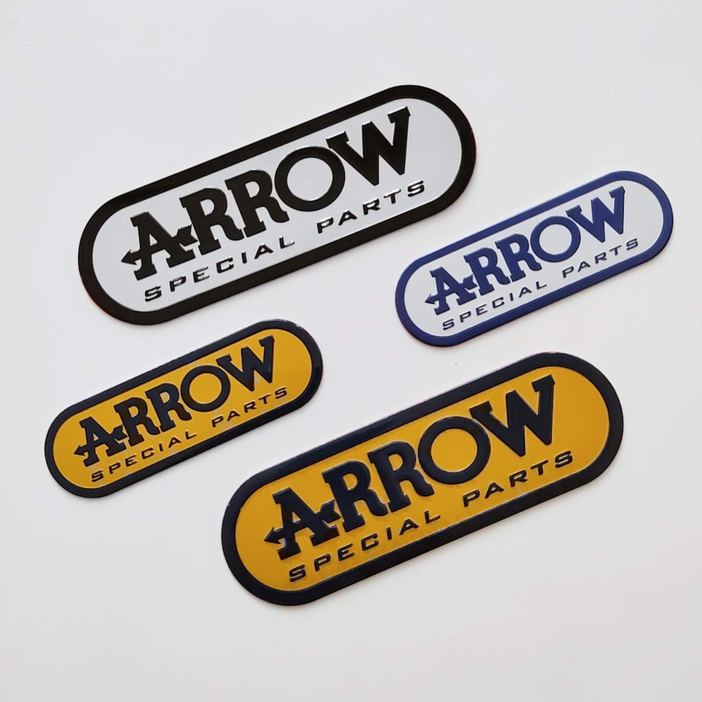 Tem Logo Arrow Bằng Nhôm Nhiều Mẫu