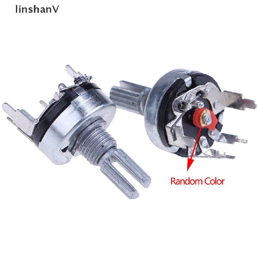 Bộ 5 Chiết Áp RV17 B1K 2K 5K 10K 20K 50K Có Công Tắc 15mm 5Pin