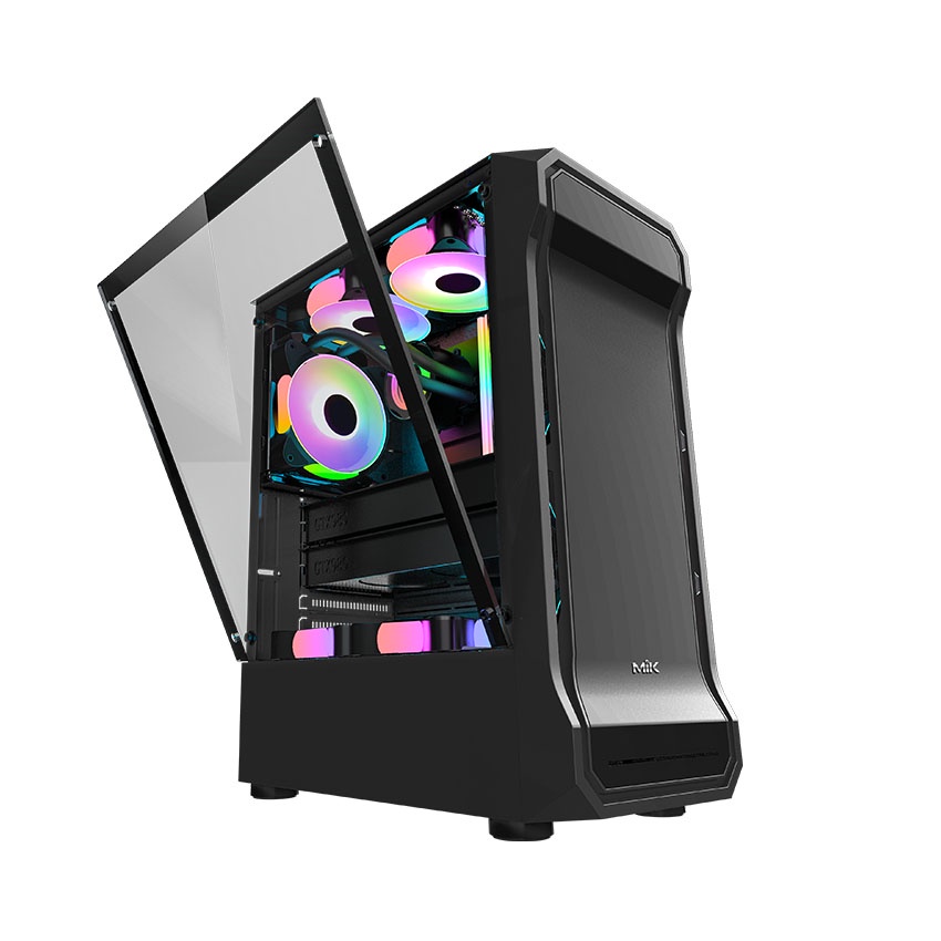 Vỏ Case MIK AH01 – BLACK (Mid Tower/ Màu Đen) - Bảo Hành Chính Hãng 24 Tháng | BigBuy360 - bigbuy360.vn