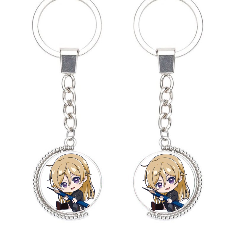 (Viền tròn) Móc khóa nhân vật BLUE PERIOD anime chibi xinh xắn tiện lợi