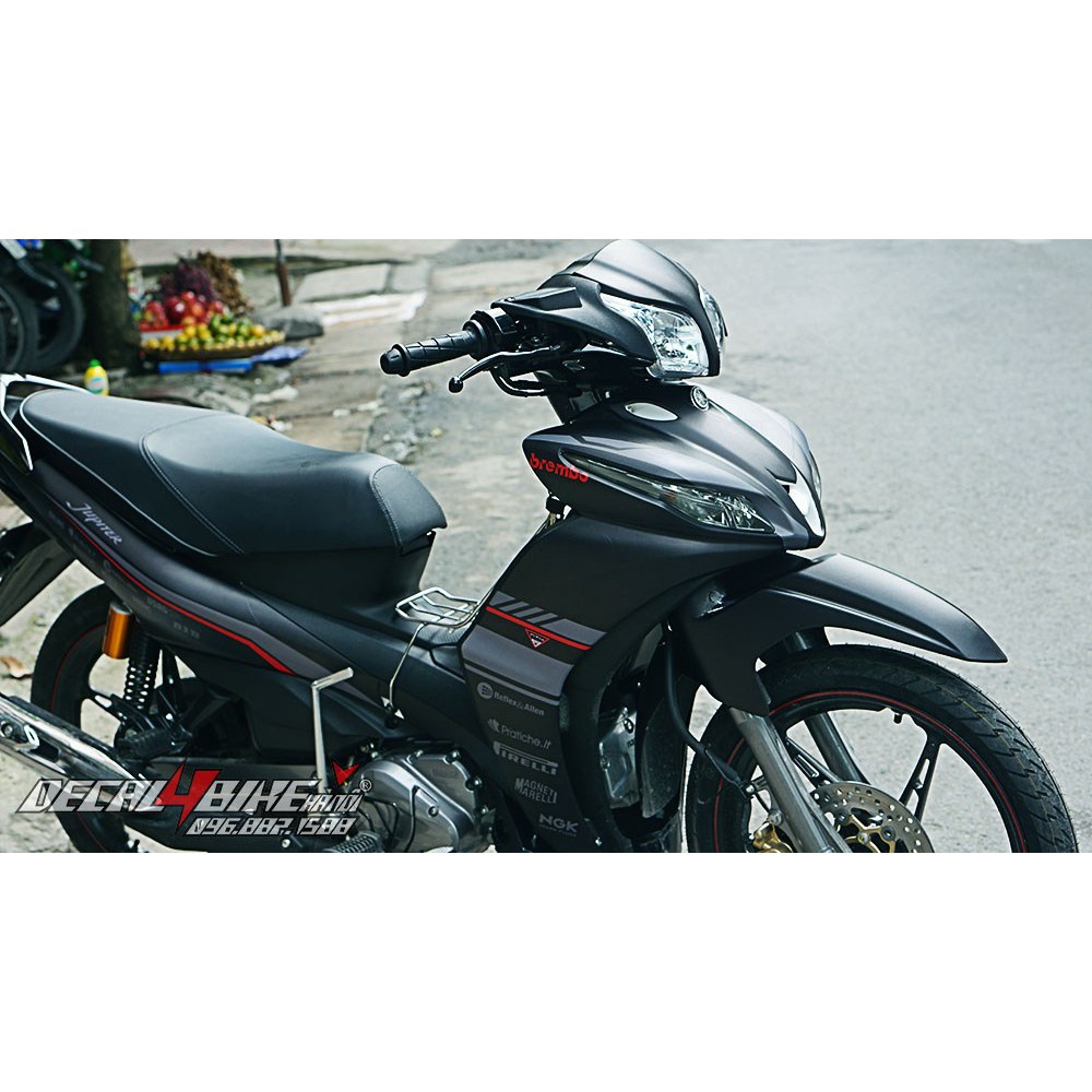 Tem trùm xe JUPITER RED LINE